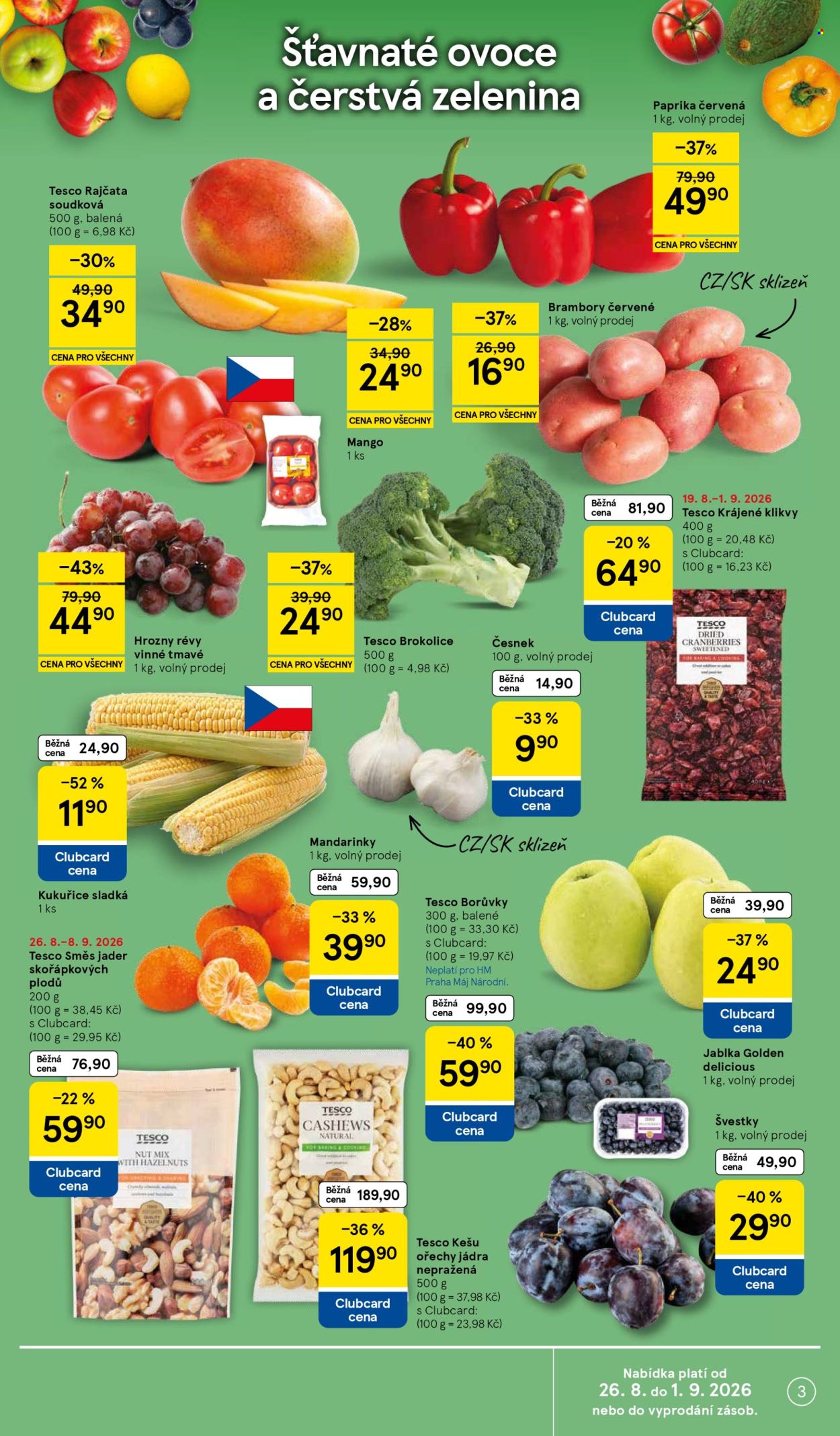 Leták TESCO - 26.8.2026 - 1.9.2026. Strana 3