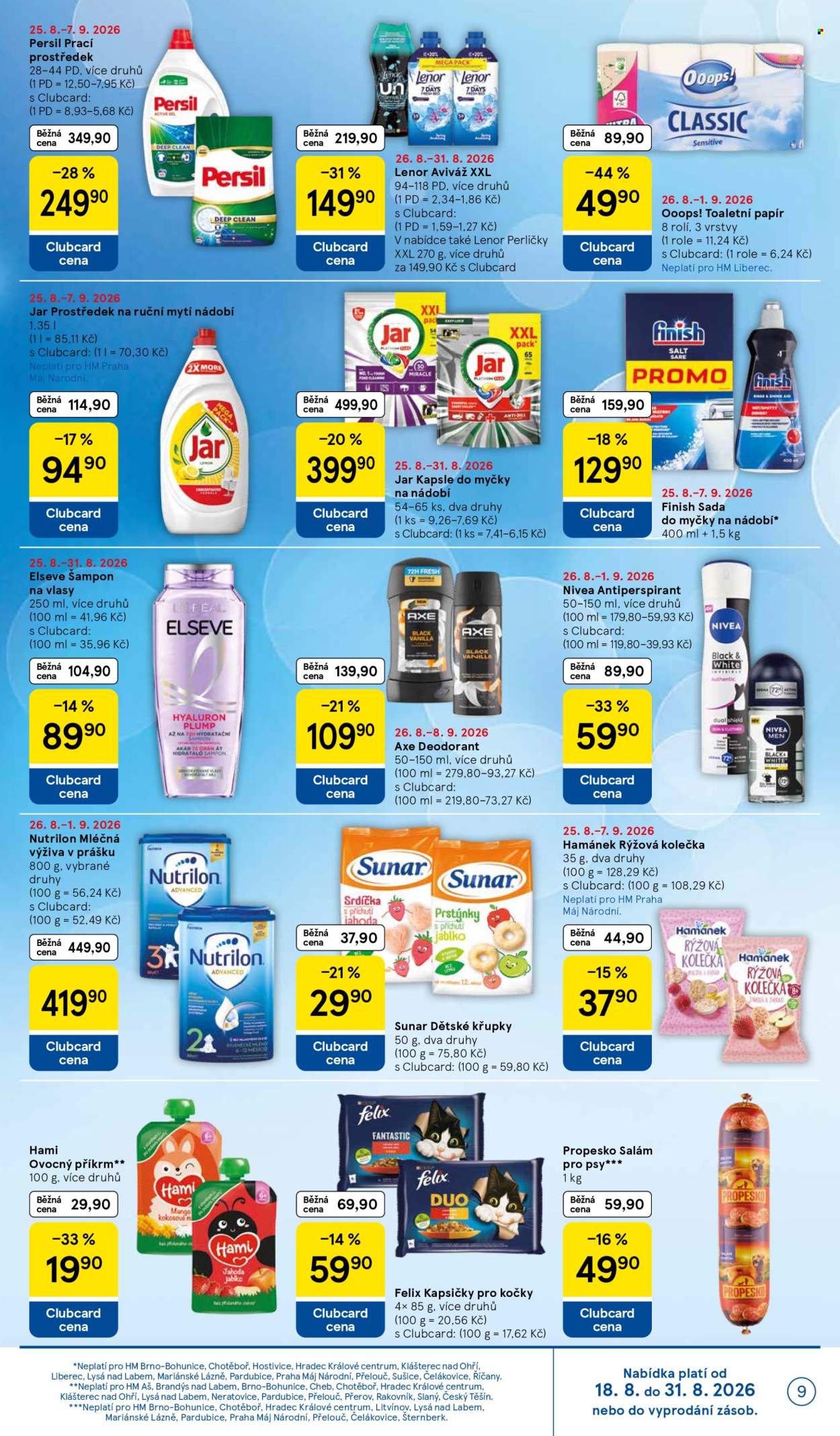 Leták TESCO - 26.8.2026 - 1.9.2026. Strana 9