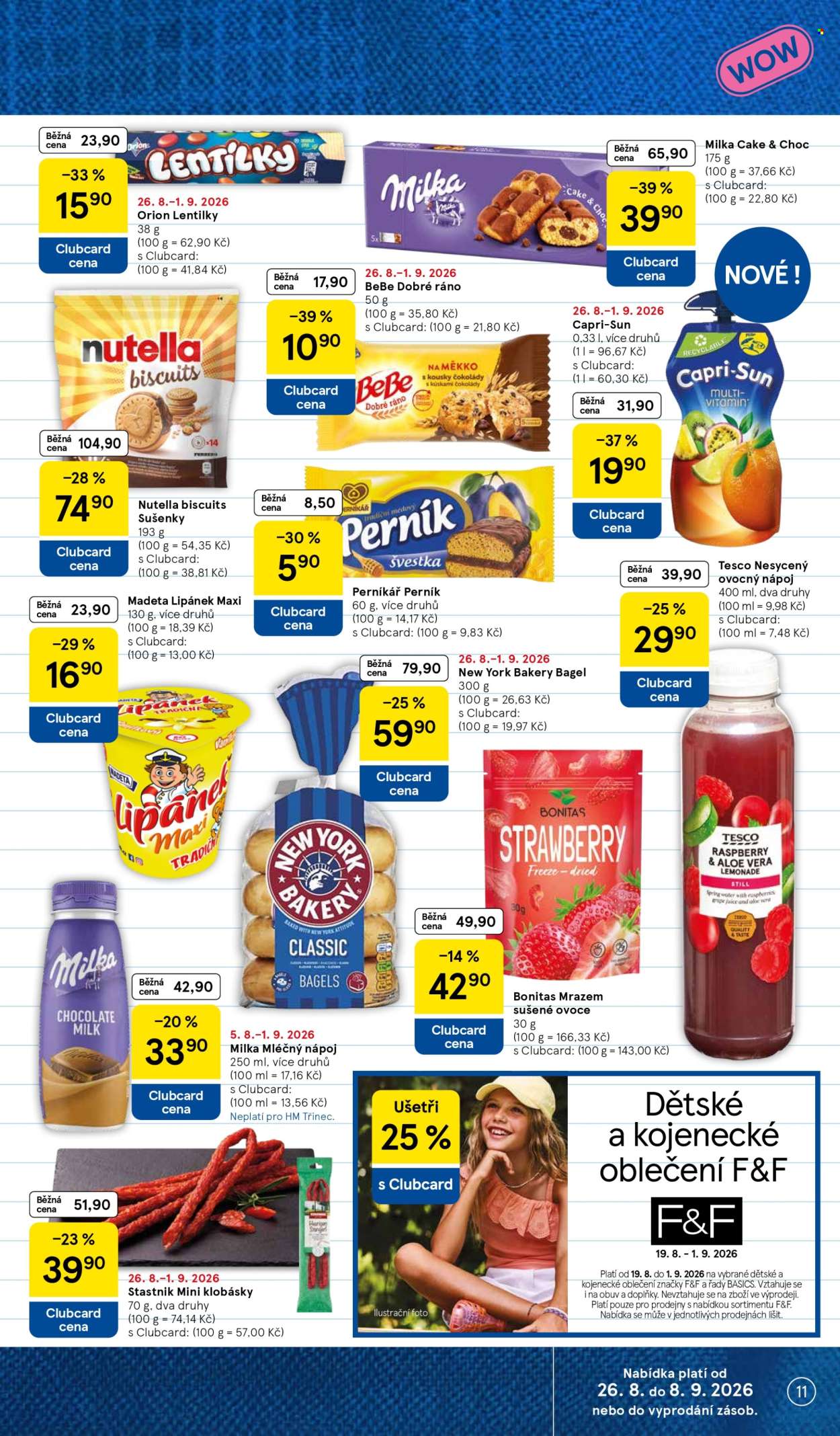 Leták TESCO - 26.8.2026 - 1.9.2026. Strana 11