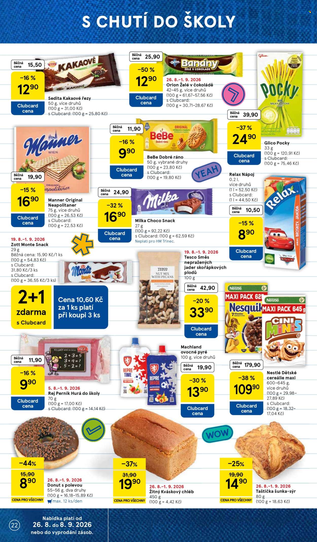 Leták TESCO - 26.8.2026 - 1.9.2026. Strana 22