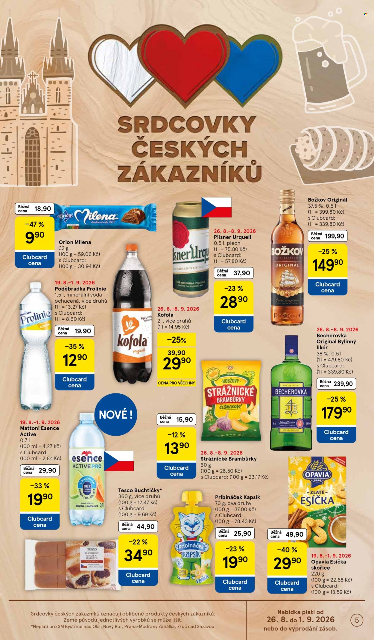 Leták TESCO supermarket - 26.8.2026 - 1.9.2026. Strana 5