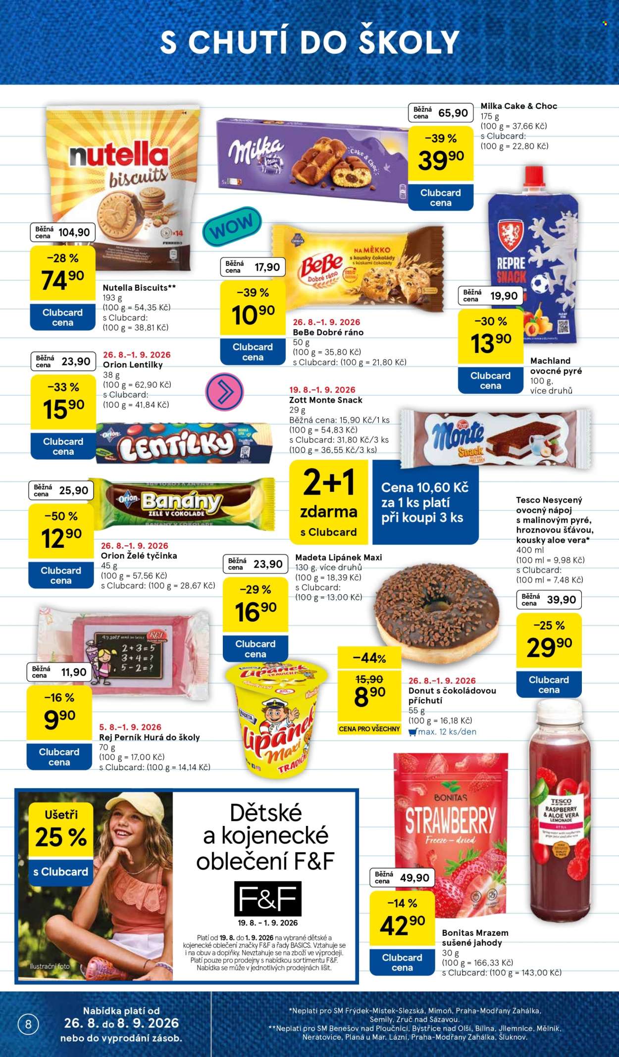 Leták TESCO supermarket - 26.8.2026 - 1.9.2026. Strana 8