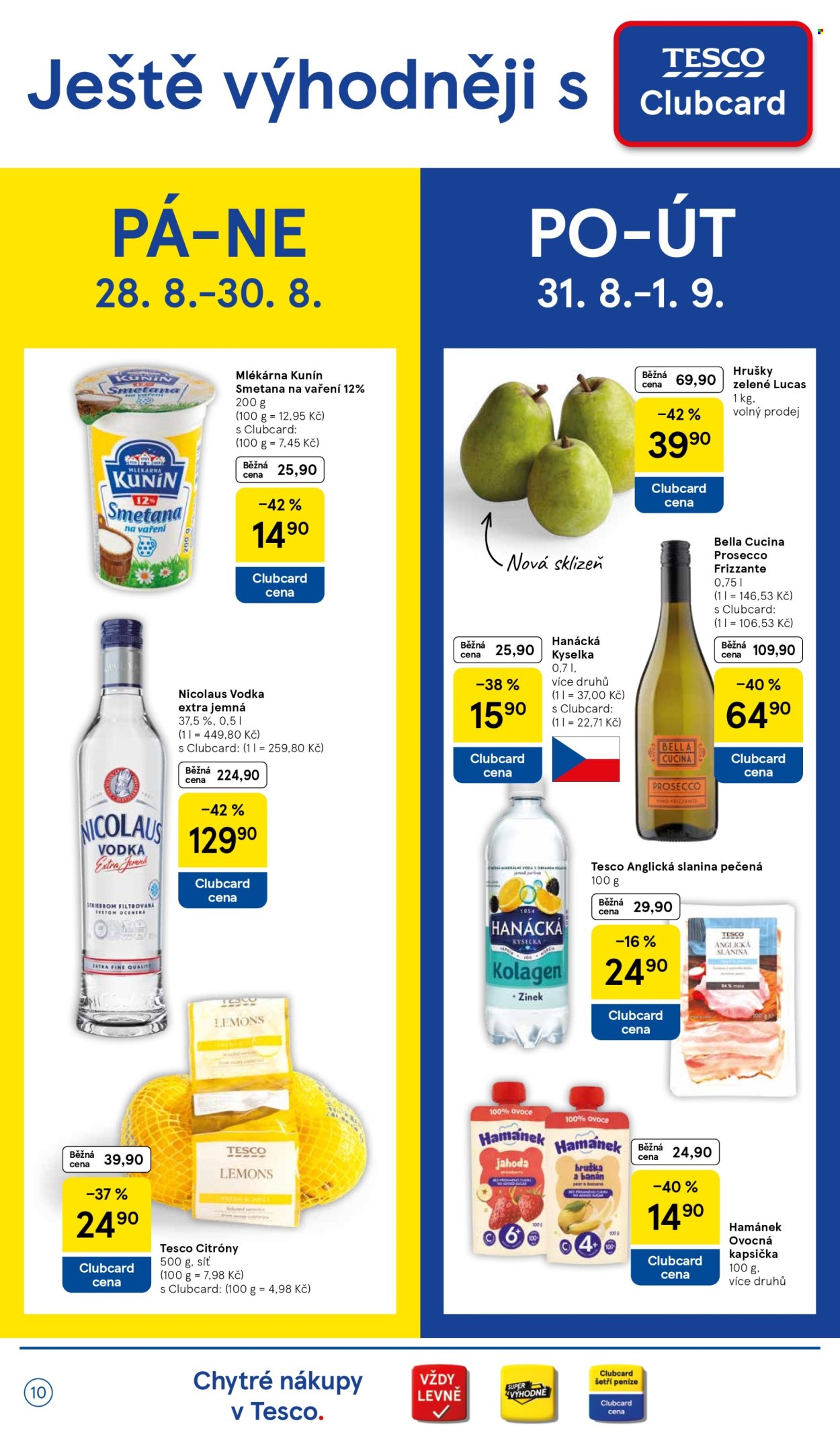 Leták TESCO supermarket - 26.8.2026 - 1.9.2026. Strana 10