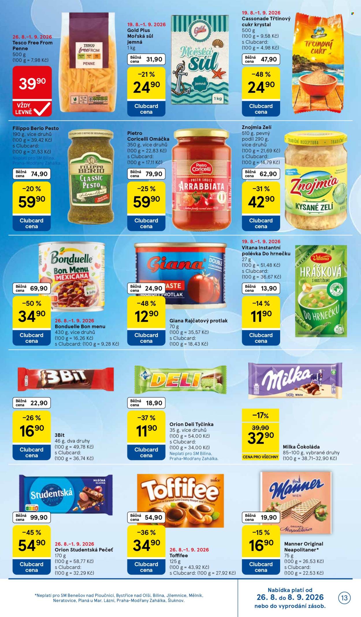 Leták TESCO supermarket - 26.8.2026 - 1.9.2026. Strana 13