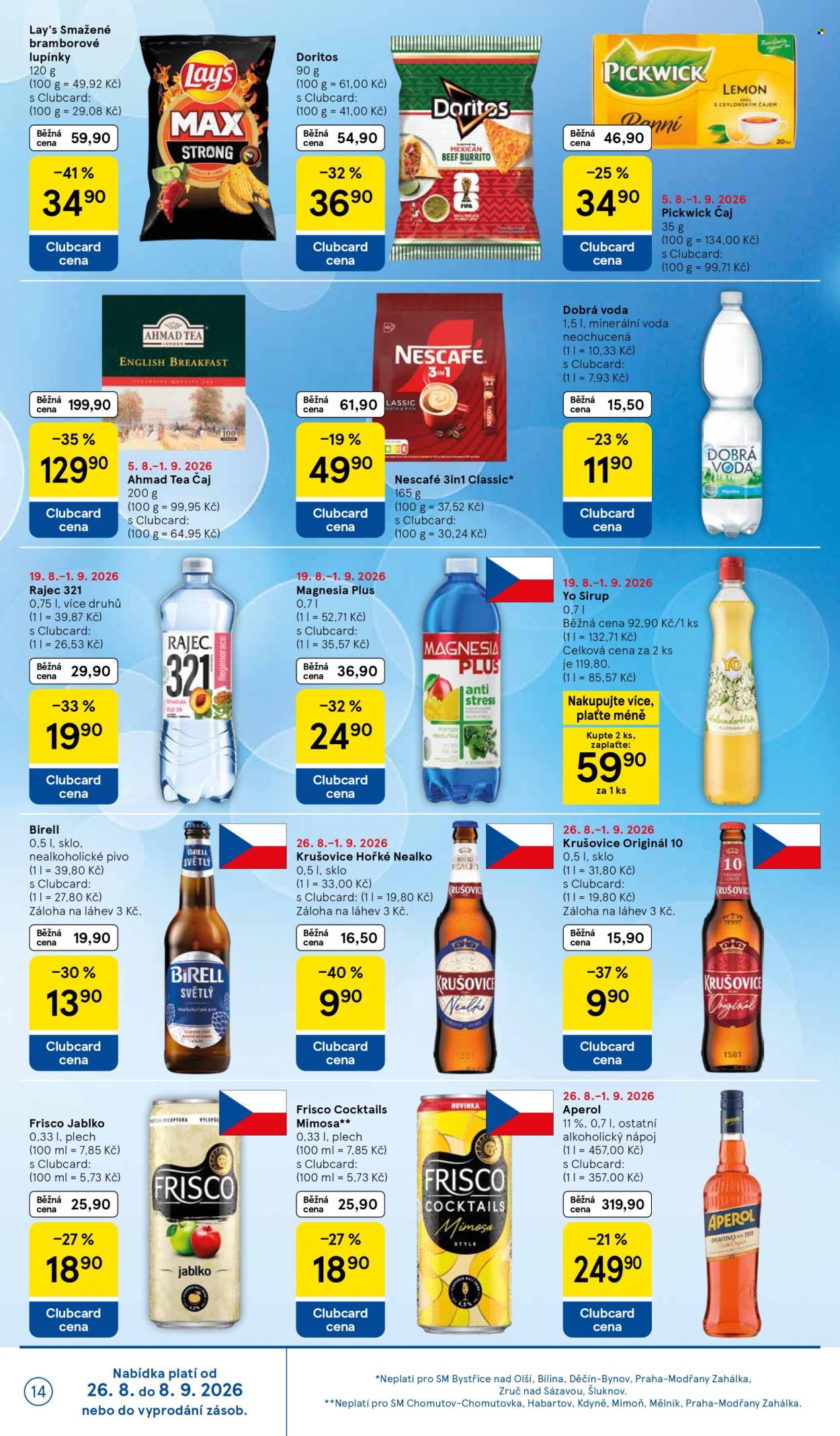 Leták TESCO supermarket - 26.8.2026 - 1.9.2026. Strana 14