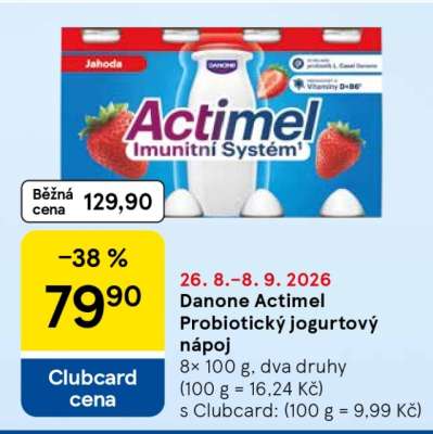 Danone Actimel Probiotický jogurtový nápoj
