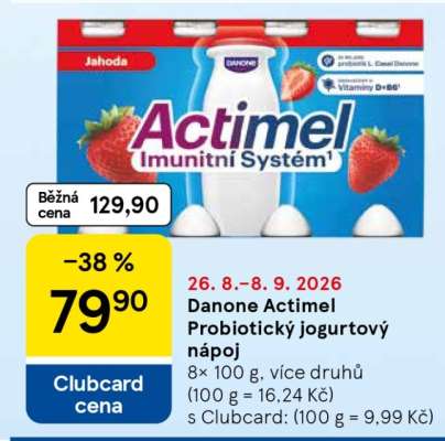 Danone Actimel Probiotický jogurtový nápoj