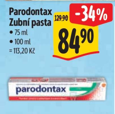 Parodontax zubní pasta