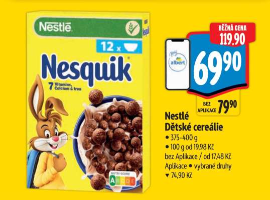 Nestlé Dětské cereálie