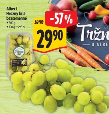 Albert Hrozny bílé bezsemenné
