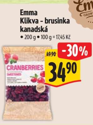 Emma Klikva - brusinka kanadská