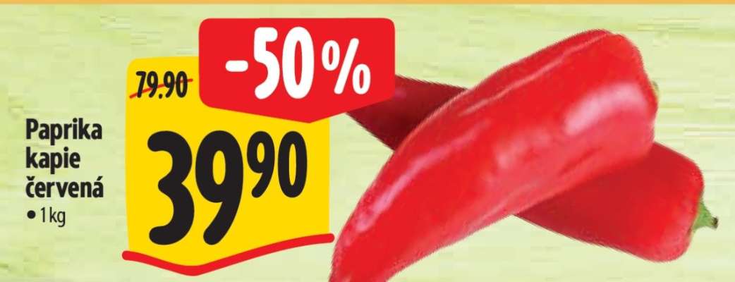Paprika kapie červená