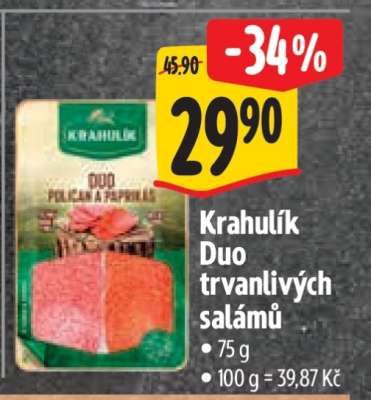 Krahulík Duo trvanlivých salámů