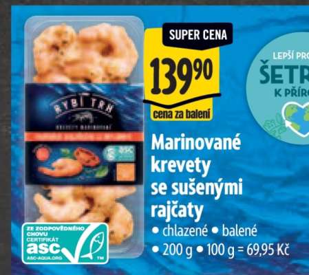 Marinované krevety se sušenými rajčaty