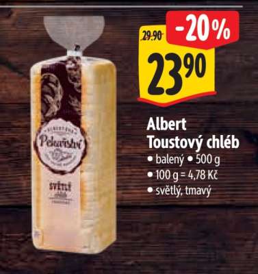 Albert Toustový chléb