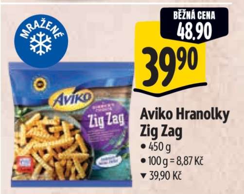 Aviko Hranolky Zig Zag