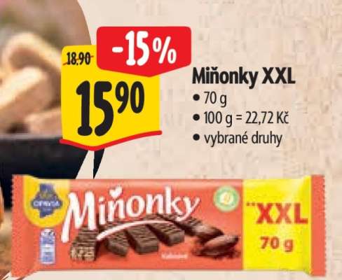 Miňonky XXL