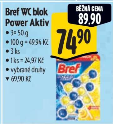 Bref WC blok Power aktiv