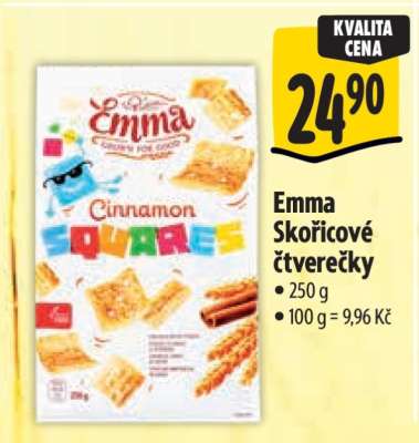 Emma Skořicové čtverečky