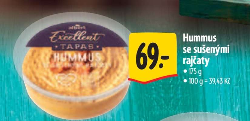 Hummus se sušenými rajčaty