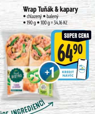 Wrap Tuňák & kapary