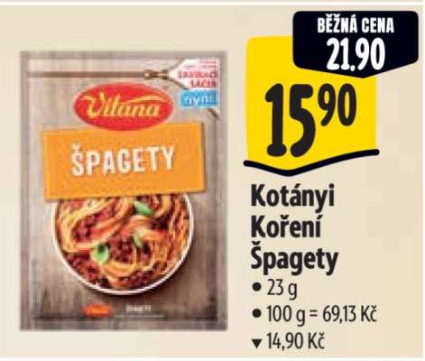 Kotányi Koření Špagety