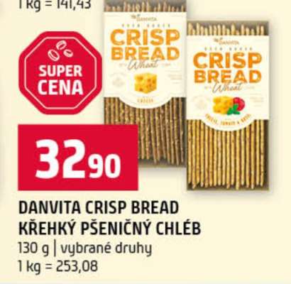 DANVITA CRISP BREAD KŘEHKÝ PŠENIČNÝ CHLÉB