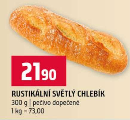 Rustikální světlý chlebík