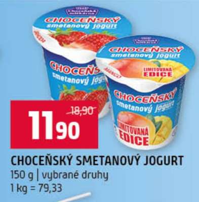 Choceňský smetanový jogurt