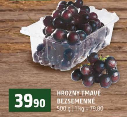 Hrozny tmavé bezsemenné
