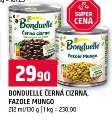 BONDUELLE ČERNÁ CIZRNA FAZOLE MUNGO