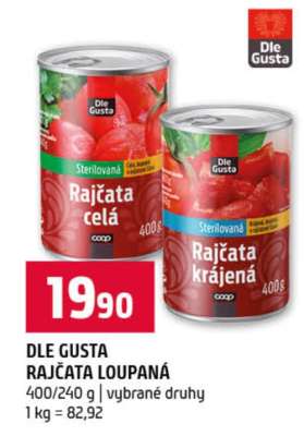 DLE GUSTA RAJČATA LOUPANÁ