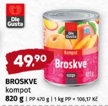 Broskve kompot