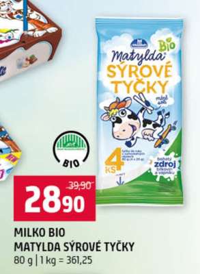Milko Bio Matylda Sýrové tyčky
