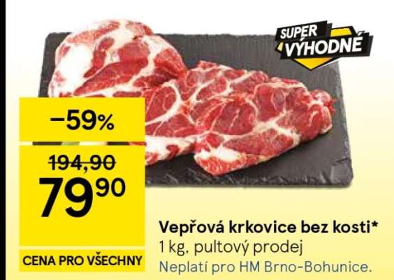 Vepřová krkovice bez kosti