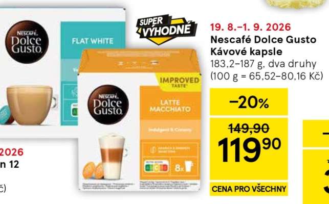 Nescafé Dolce Gusto kávové kapsle
