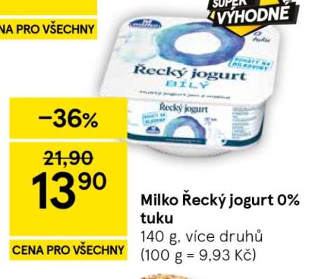 Milko Řecký jogurt 0 % tuku