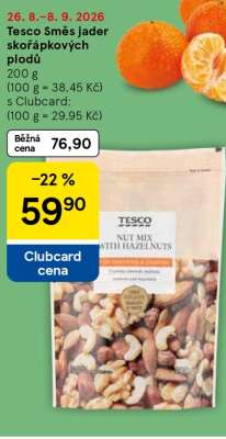 Tesco Směs jader skořápkových plodů
