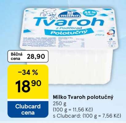 Milko Tvaroh polotučný