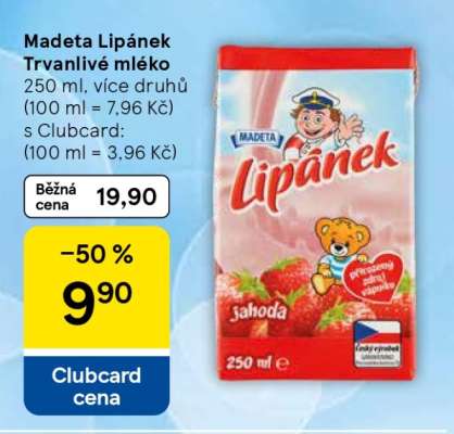 Madeta Lipánek Trvanlivé mléko