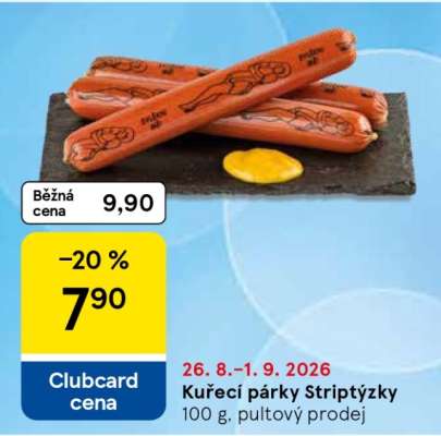 Kuřecí párky Striptýzky