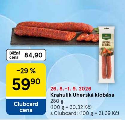 Krahulík Uherská klobása