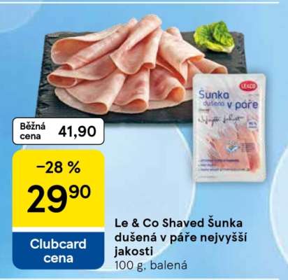 Le & Co Shaved Šunka dušená v páře nejvyšší jakosti
