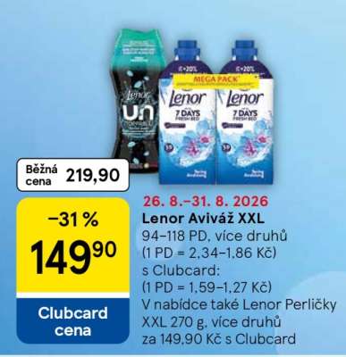 Lenor Aviváž XXL