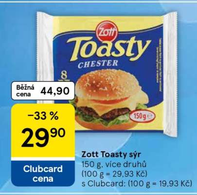 Zott Toasty sýr