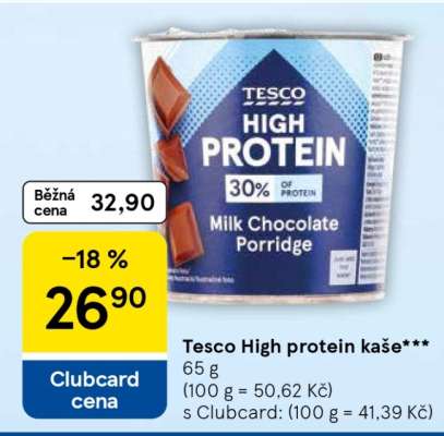 Tesco High protein kaše