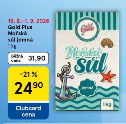 Gold Plus Mořská sůl jemná