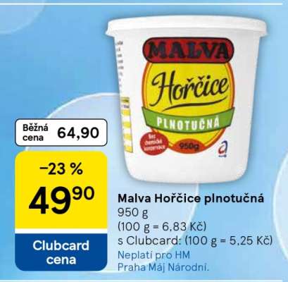 Malva hořčice plnotučná