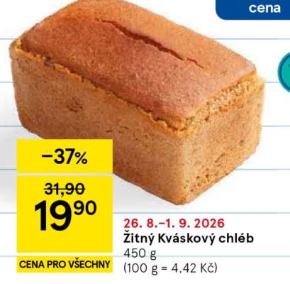 ŽITNÝ KVÁSKOVÝ CHLÉB