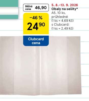 OBALY NA SEŠITY*